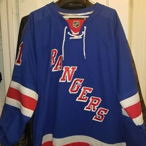 New York Rangers Home Blue Rick Nash Jersey Large